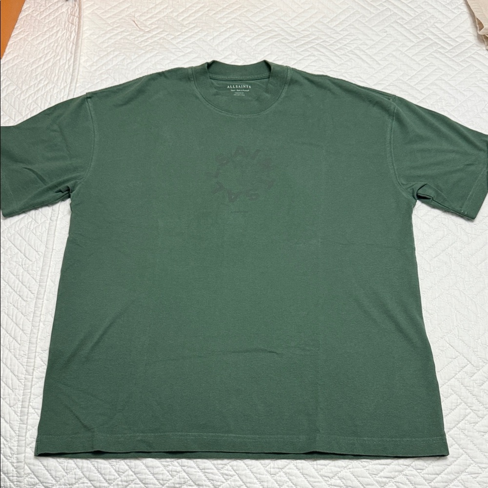 All Saints Forest Green Short Sleeve Tee